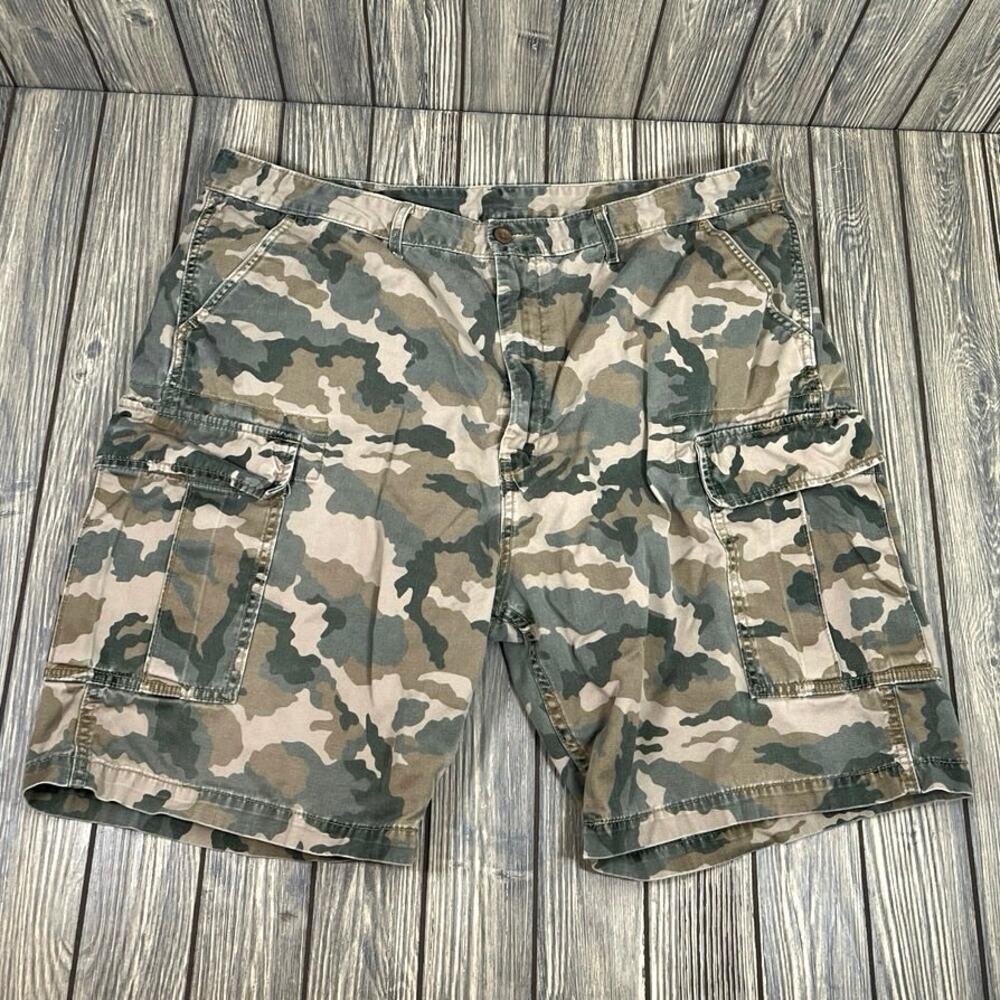 Levis Camouflage Cargo Shorts Cotton Men Sz 40 Vintage Gorpcore Classic Retro